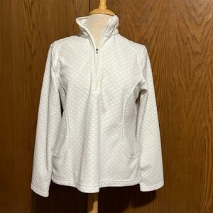 Land’s End Women's White Fleece Jacket